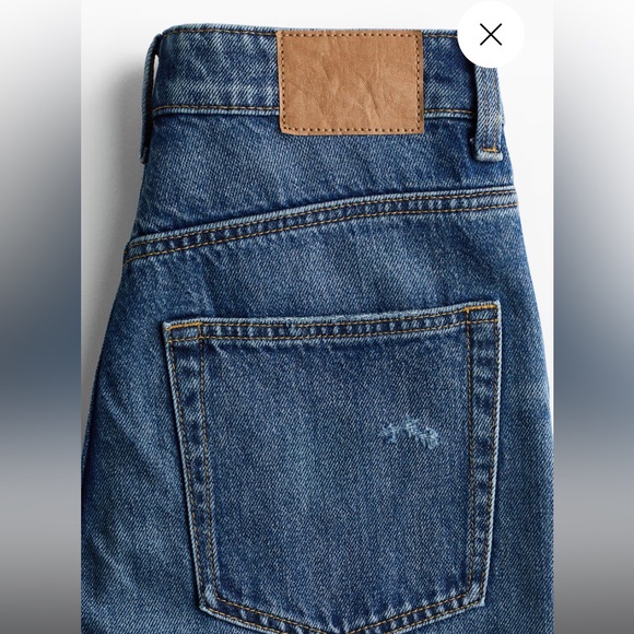 NWT H&M STRAIGHT HIGH WAIST ANKLE JEANS - Picture 6 of 6